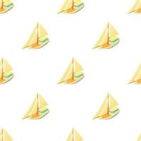 Small sailboat pattern seamless vector