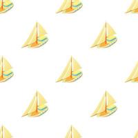 Small sailboat pattern seamless vector