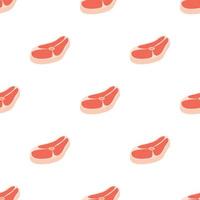 Uncooked steak pattern seamless vector