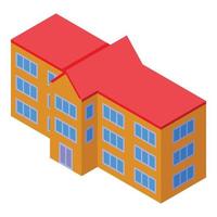 University building icon isometric vector. Finance department vector