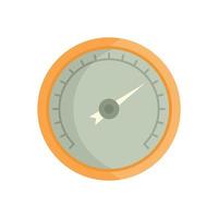 Pressure barometer icon flat isolated vector