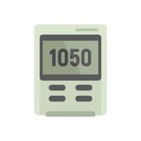 Dashboard barometer icon flat isolated vector