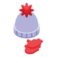 Winter clothes icon isometric vector. Fashion kid vector