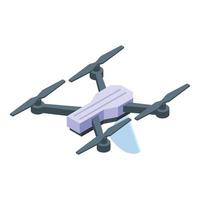 Drone copter icon isometric vector. Video camera vector