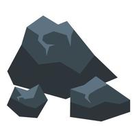 Desert stones icon isometric vector. Wind dust vector