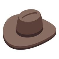 Cowboy hat icon isometric vector. Western desert vector