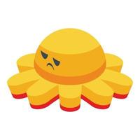 Sad toy icon isometric vector. Family coping vector