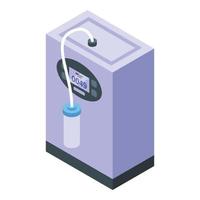 Oxygen concentrator icon isometric vector. Home tank vector