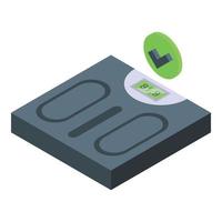 Sport scales icon isometric vector. Health patient vector