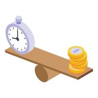 Passive income balance icon isometric vector. Business online vector