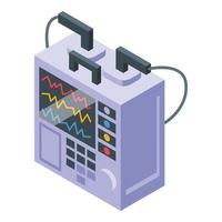 Heart device icon isometric vector. Medical health vector