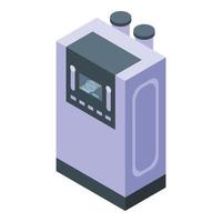 Digital oxygen concentrator icon isometric vector. Medical portable vector