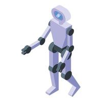 Cms robot icon isometric vector. Web design vector