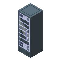 Server data storage icon isometric vector. Digital memory vector