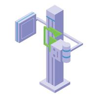 Big xray scanner icon isometric vector. Medical device vector