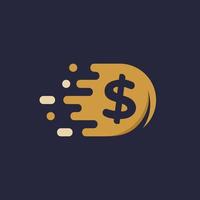 Fast Coin Logo designs concept vector, Fast Cash logo template, Money logo designs vector