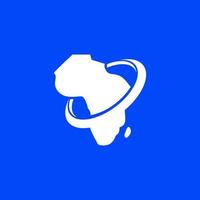 plantilla de diseño de logotipo de icono de mapa de África vector