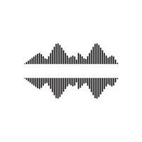 Sound waves vector illustration design