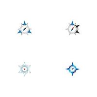 Compass  logo vector illustration icon design