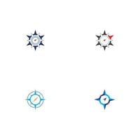 Compass  logo vector illustration icon design