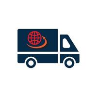 Logistics company logo icon vector