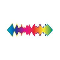 Sound waves vector illustration design