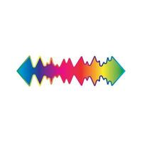 Sound waves vector illustration design