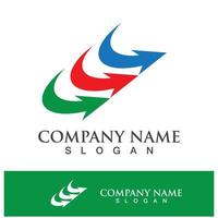 Logistics company logo icon vector