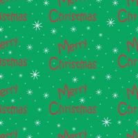 Merry Christmas. Seamless pattern with the inscription merry Christmas and snowflakes. Christmas pattern on a green background. Vector illustration