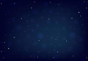 Winter background with falling snow and snowflakes. Merry Christmas and Happy New Year background. Vector illustration.