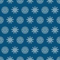 Seamless background with snowflakes. Christmas and New Year decoration elements. Vector illustration.