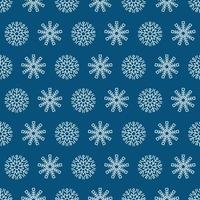 Seamless background with snowflakes. Christmas and New Year decoration elements. Vector illustration.