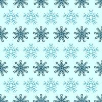Seamless background with snowflakes. Christmas and New Year decoration elements. Vector illustration.