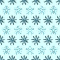 Seamless background with snowflakes. Christmas and New Year decoration elements. Vector illustration.