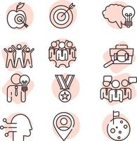 People and business, icon, vector on white background.