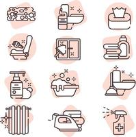 Home Cleaning , icon, vector on white background.