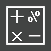 Mathematics Line Inverted Icon vector