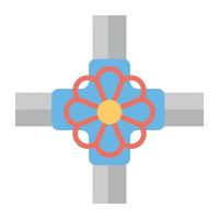 Trendy Gas Pipeline vector