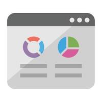 Trendy Website Dashboard vector
