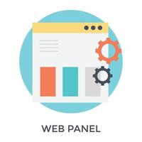 Trendy Web Panel vector