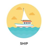 Trendy Ship Concepts vector