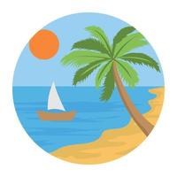 Trendy Beach Concepts vector