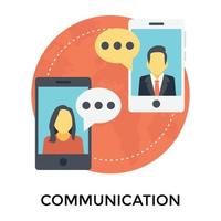 Trendy Communication Concepts vector