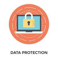 Trendy Data Protection vector