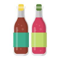 Soya and Chilli Sauce vector