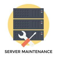 Trendy Server Maintenance vector