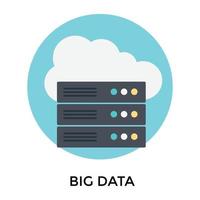 Trendy Big Data vector