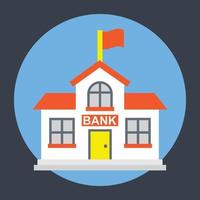 Trendy Bank Concepts vector