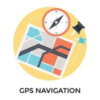 Trendy Map Navigation vector