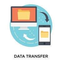 Trendy Data Exchange vector